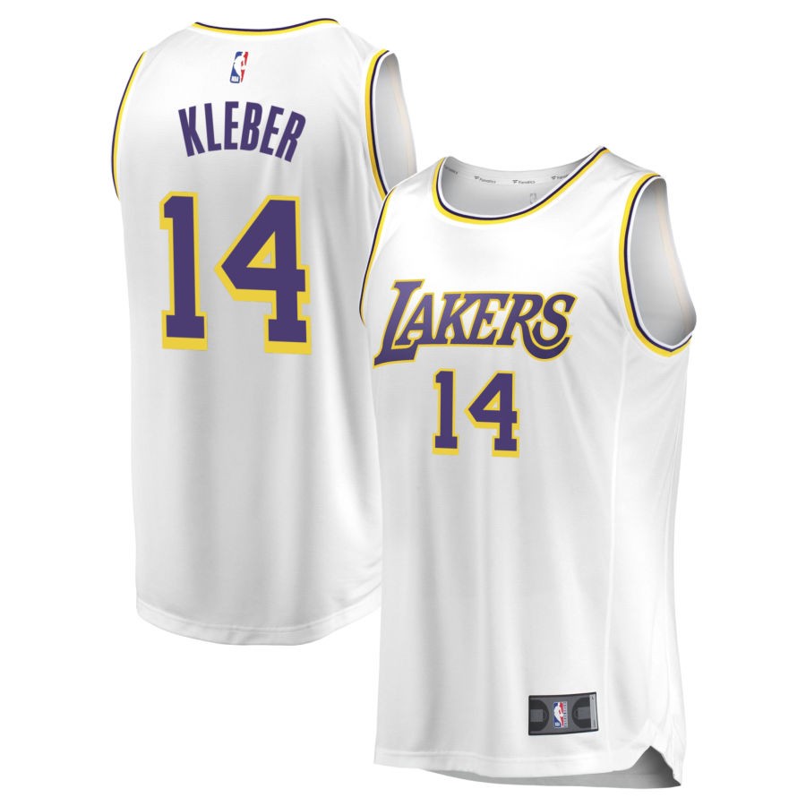 Maxi Kleber Men's Fanatics White Los Angeles Lakers Fast Break Custom Replica Jersey - Association Edition