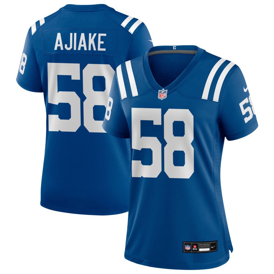 Austin Ajiake Women's Nike Indianapolis Colts Royal Custom Game Jersey