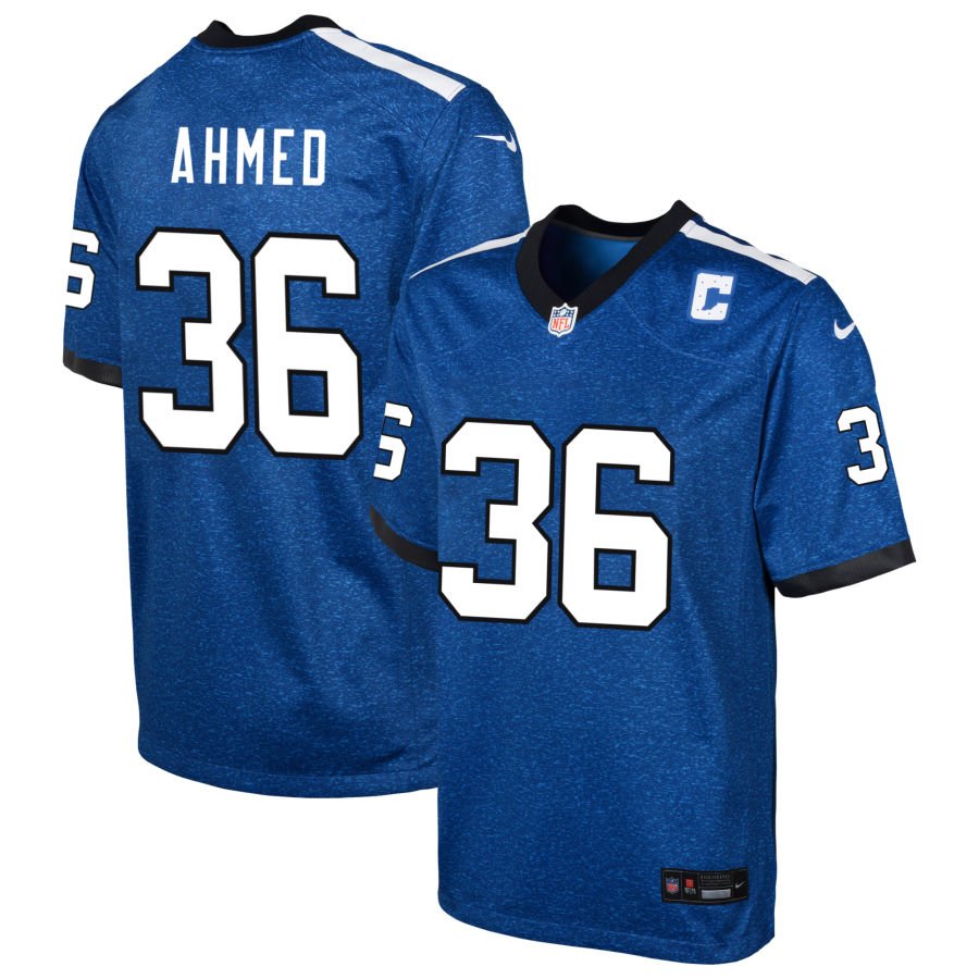 Salvon Ahmed Youth Nike  Blue Indianapolis Colts Indiana Nights Alternate Custom Game Jersey
