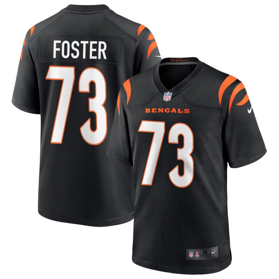 Javon Foster Men's Nike Black Cincinnati Bengals Game Custom Jersey