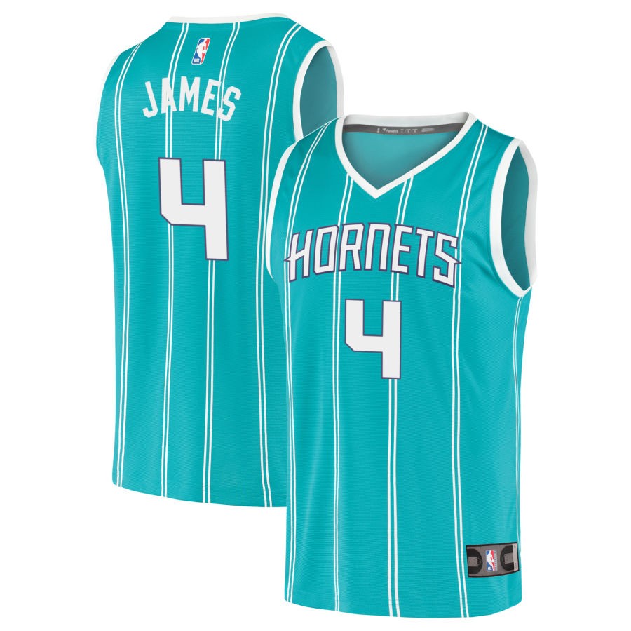 Sion James Men's Fanatics Teal Charlotte Hornets Fast Break Replica Custom Jersey - Icon Edition