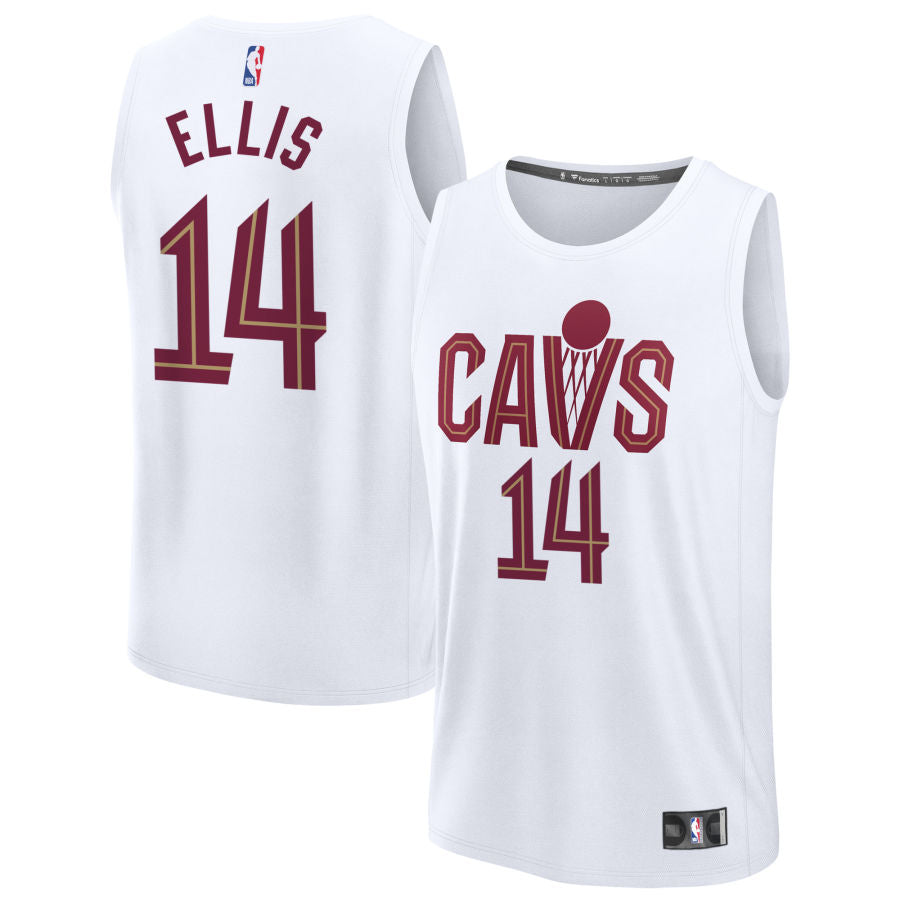Keon Ellis Youth Fanatics White Cleveland Cavaliers Fastbreak Custom Jersey - Association Edition