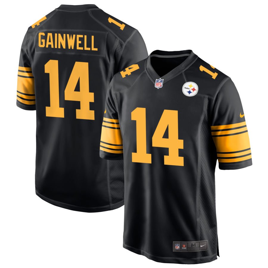Kenneth Gainwell Men's Nike  Black Pittsburgh Steelers Alternate Custom Game Jersey
