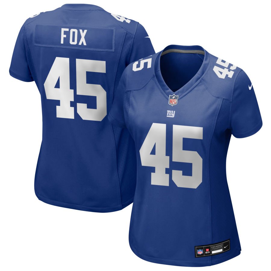 Tomon Fox Women's Nike Royal New York Giants Custom Jersey