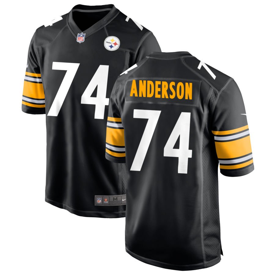 Spencer Anderson Men's Nike Black Pittsburgh Steelers Custom Game Jersey