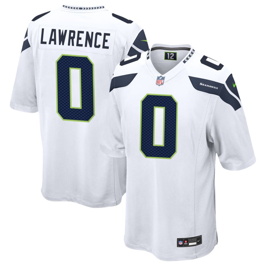 DeMarcus Lawrence Men's Nike  White Seattle Seahawks Custom Game Jersey