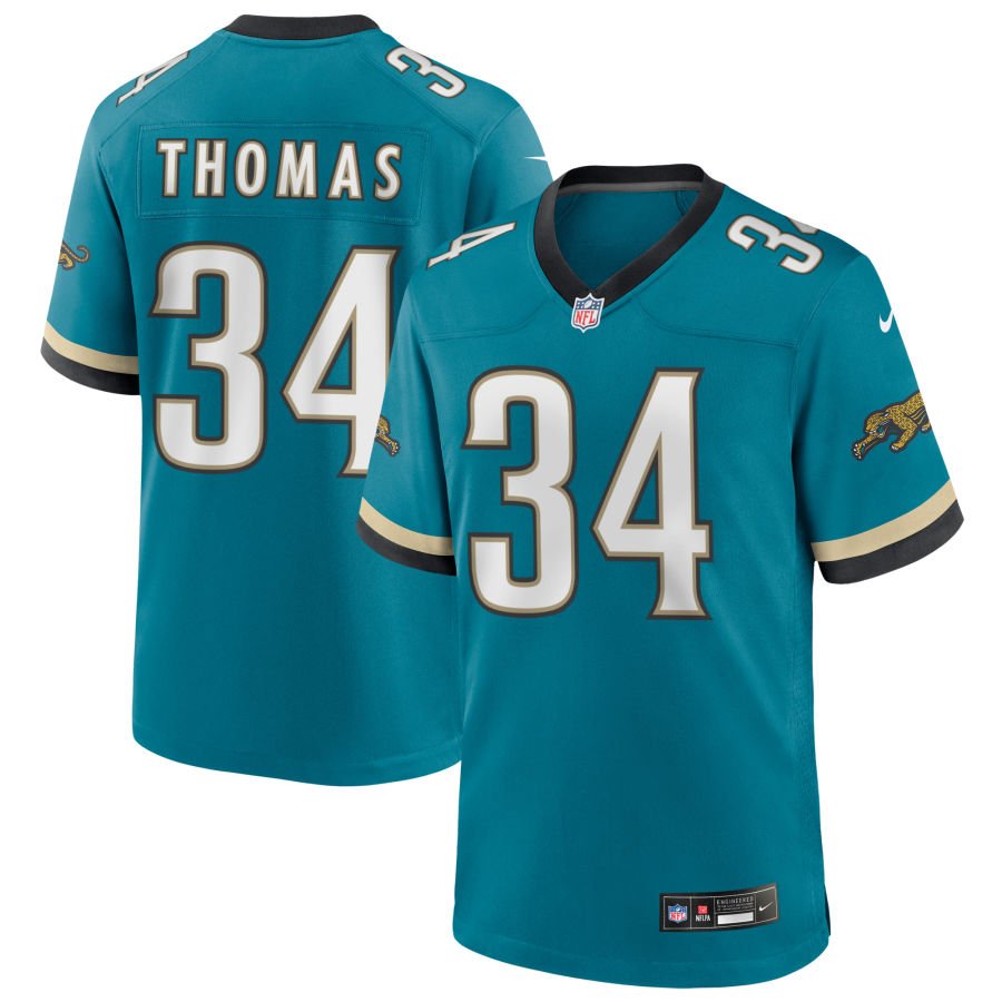 Kilian Zierer Men's Nike Teal Jacksonville Jaguars Prowler Throwback Custom Game Jersey