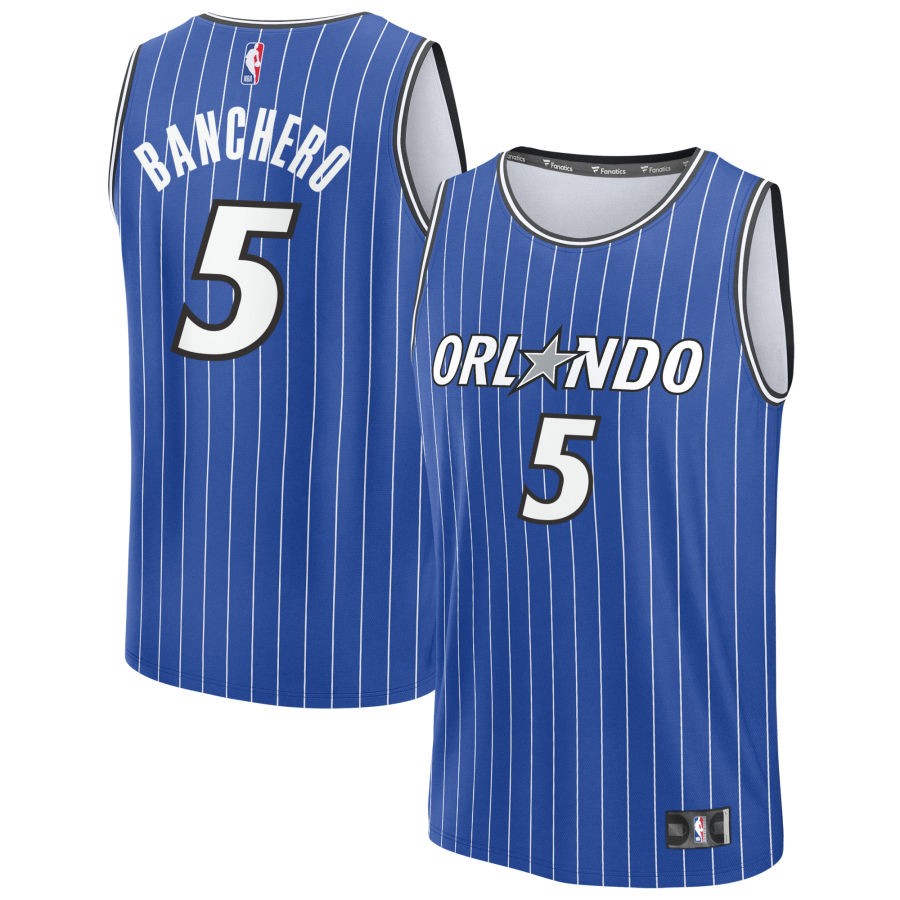 Paolo Banchero Youth Fanatics Blue Orlando Magic Fast Break Replica Custom Jersey - Icon Edition