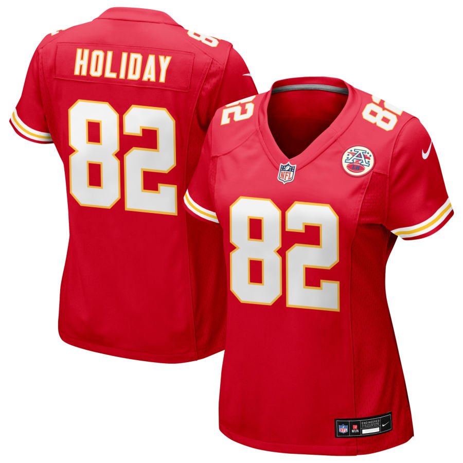 Jimmy Holiday Women's Nike Red Kansas City Chiefs Custom Game Jersey