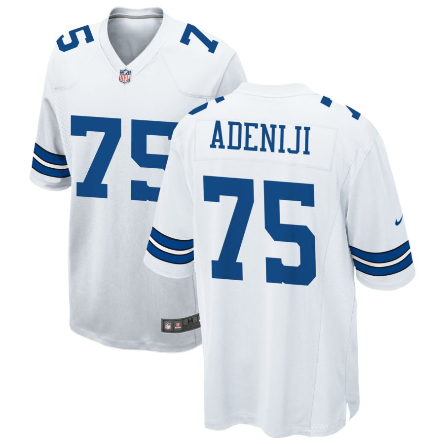 Hakeem Adeniji Men's Nike White Dallas Cowboys Custom Game Jersey