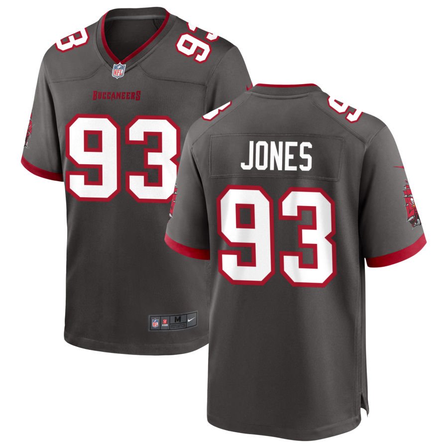 Jayson Jones Men's Nike Pewter Tampa Bay Buccaneers Alternate Custom Game Jersey
