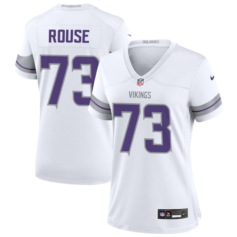 Walter Rouse Women's Nike White Minnesota Vikings Alternate Custom Game Jersey