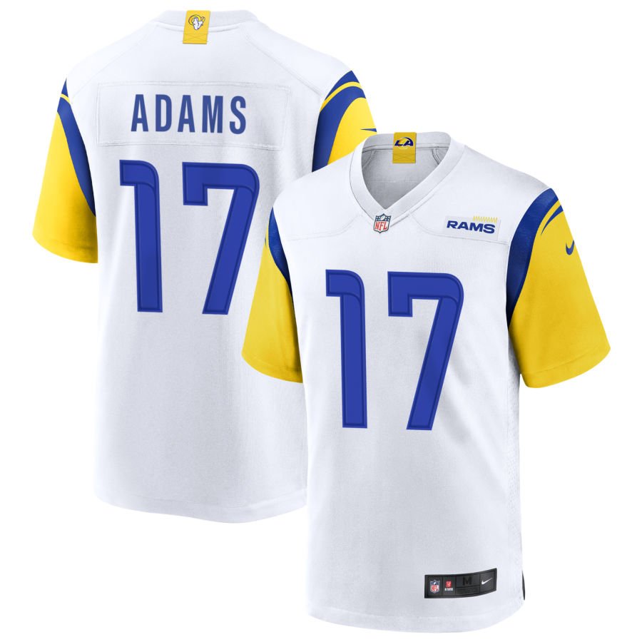 Davante Adams Men's Nike White Los Angeles Rams Alternate Custom Jersey