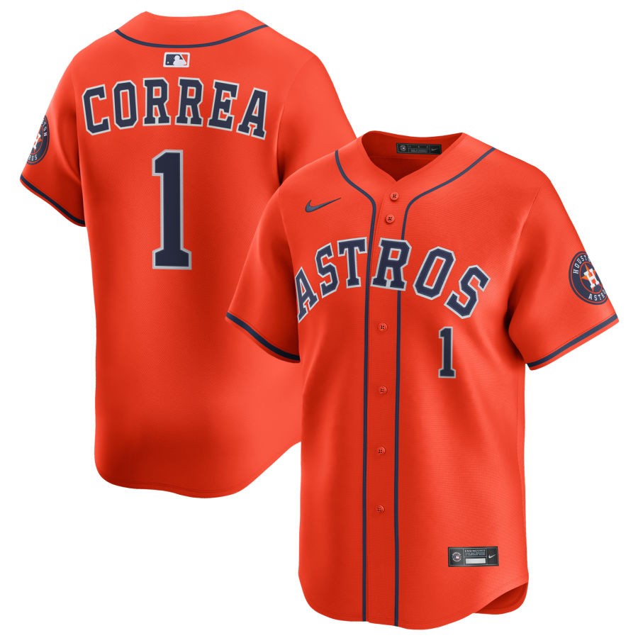 Hunter Brown Men's Nike Orange Houston Astros Alternate Limited Custom Jersey