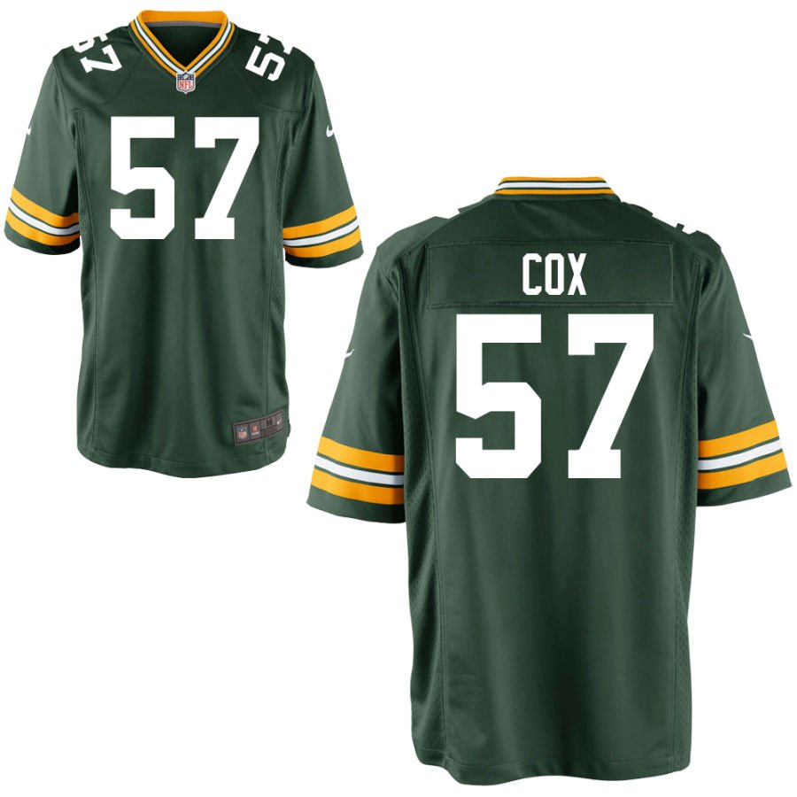 Brenton Cox Youth Nike Green Green Bay Packers Custom Game Jersey