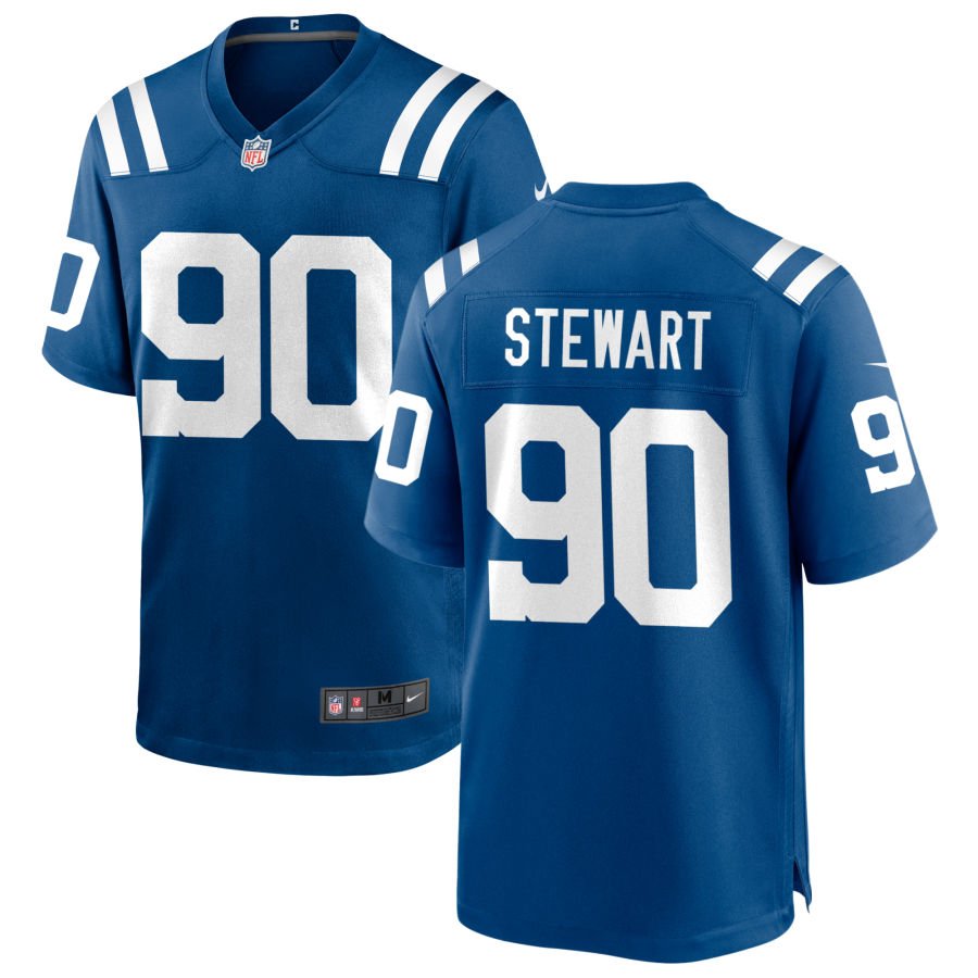 Grover Stewart Men's Nike Indianapolis Colts Royal Custom Game Jersey