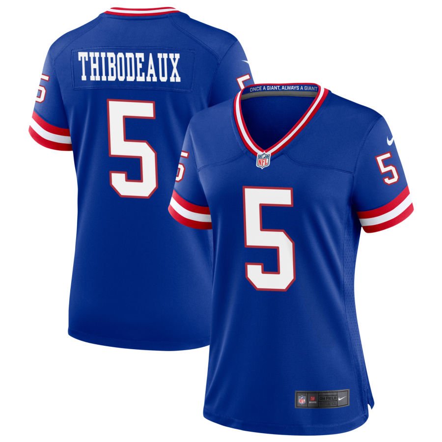 Kayvon Thibodeaux Women's Nike Royal New York Giants Classic Custom Game Jersey