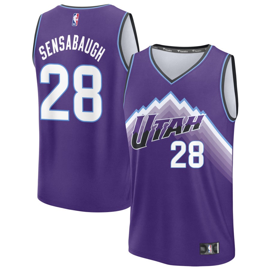 Brice Sensabaugh Men's Fanatics Purple Utah Jazz Fast Break Replica Custom Jersey - Icon Edition