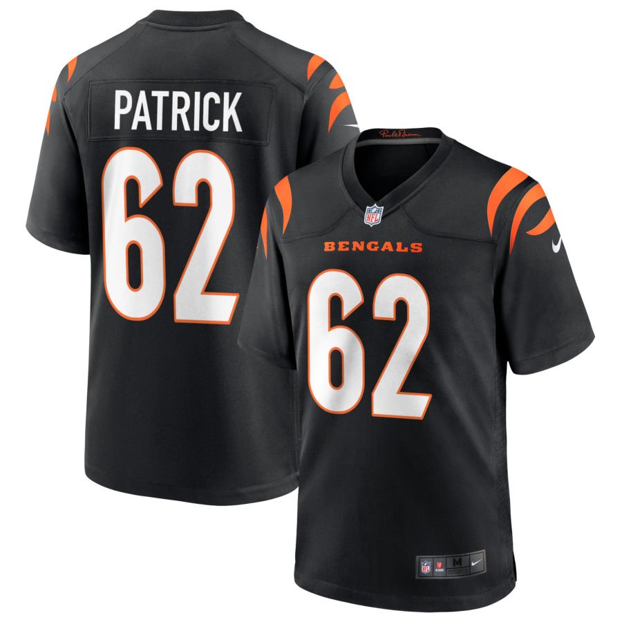Lucas Patrick Men's Nike Black Cincinnati Bengals Game Custom Jersey