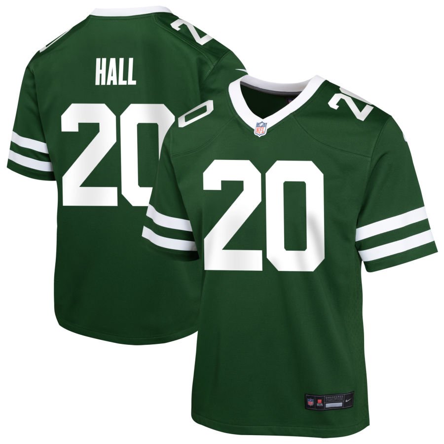 Breece Hall Youth Nike  Legacy Green New York Jets Custom Game Jersey