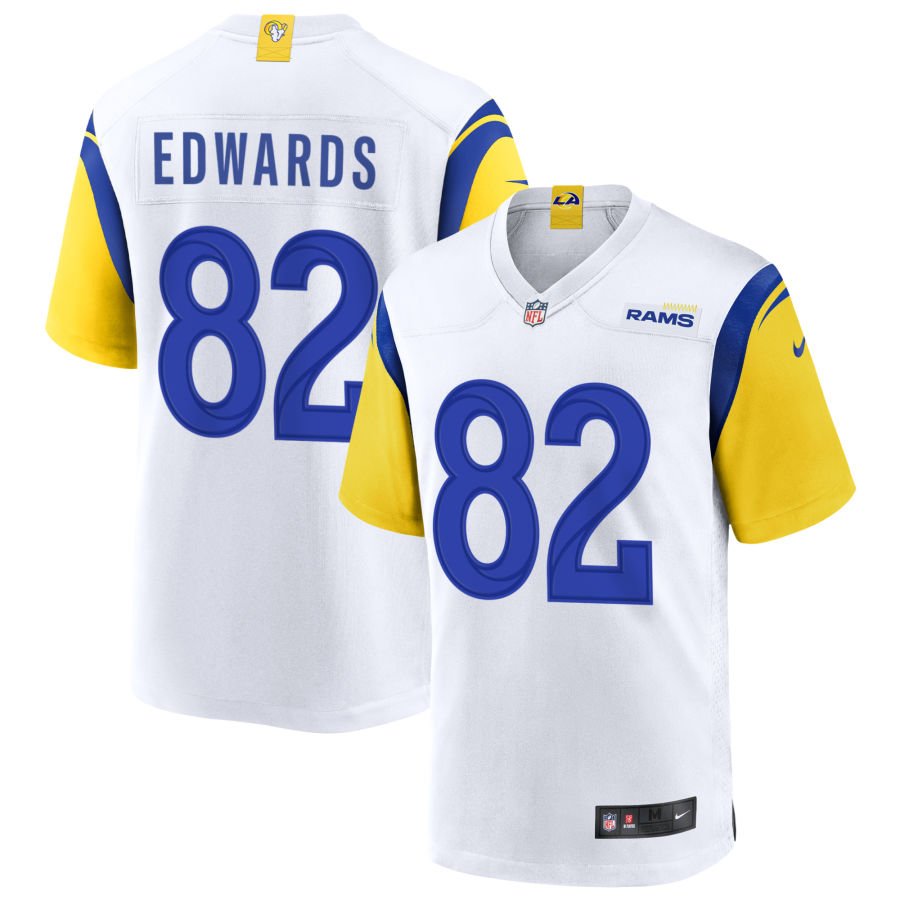 Tru Edwards Men's Nike White Los Angeles Rams Alternate Custom Jersey