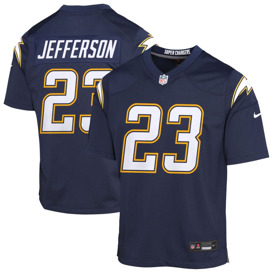 Tony Jefferson Youth Nike Navy Los Angeles Chargers Alternate Super Chargers Game Custom Jersey