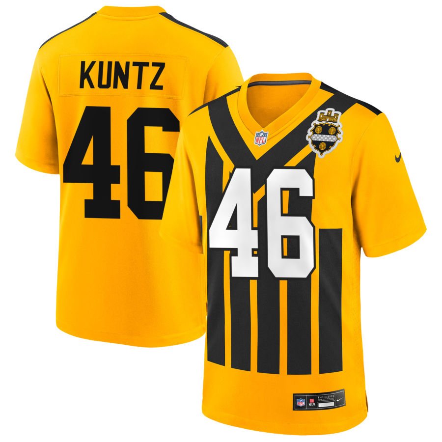 Christian Kuntz Youth Nike Gold Pittsburgh Steelers Alternate 1933 Throwback Game Custom Jersey