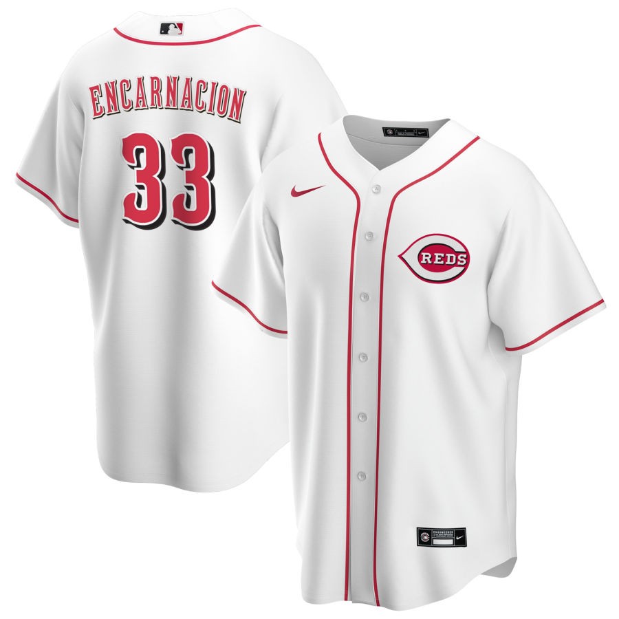 Edwin Arroyo Men's Nike White Cincinnati Reds Home Replica Custom Jersey