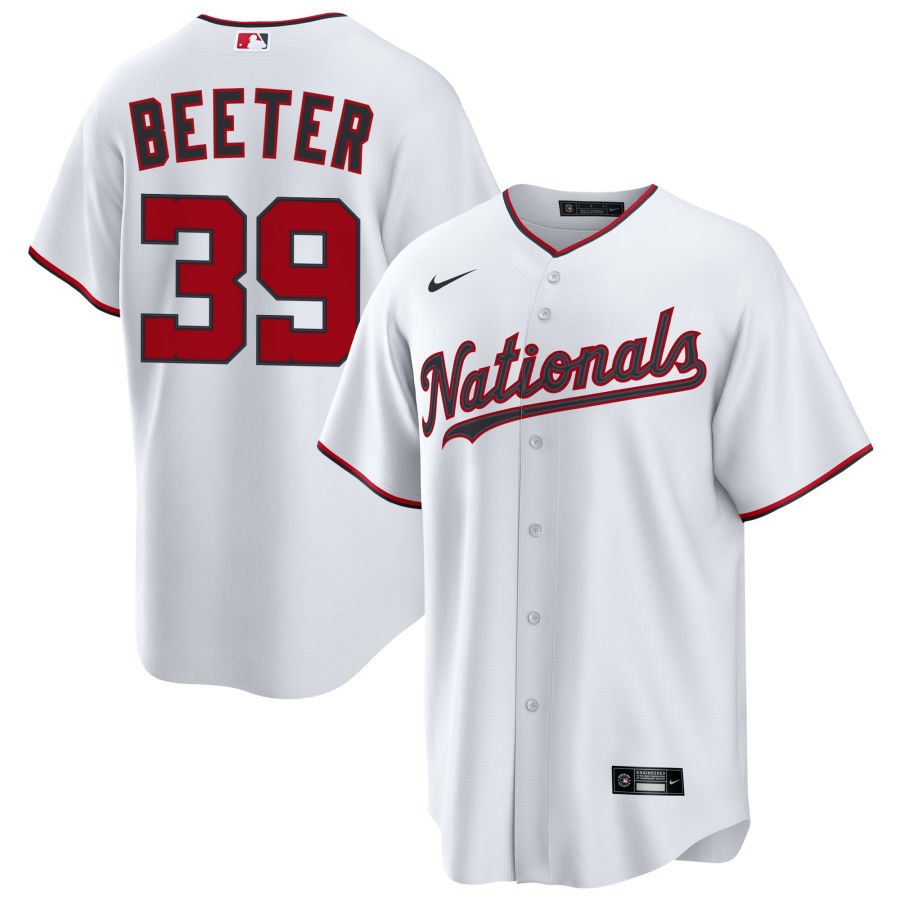 Jose Tena Men's Nike  White Washington Nationals Home Custom Replica Jersey