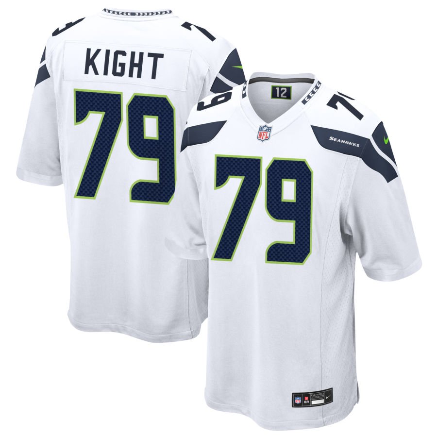 Amari Kight Men's Nike  White Seattle Seahawks Custom Game Jersey