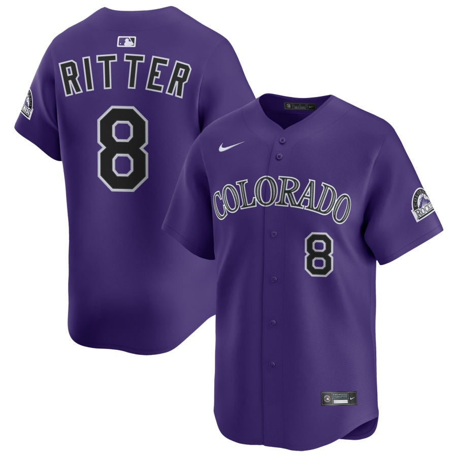 Kyle Karros Men's Nike Purple Colorado Rockies Alternate Limited Custom Jersey