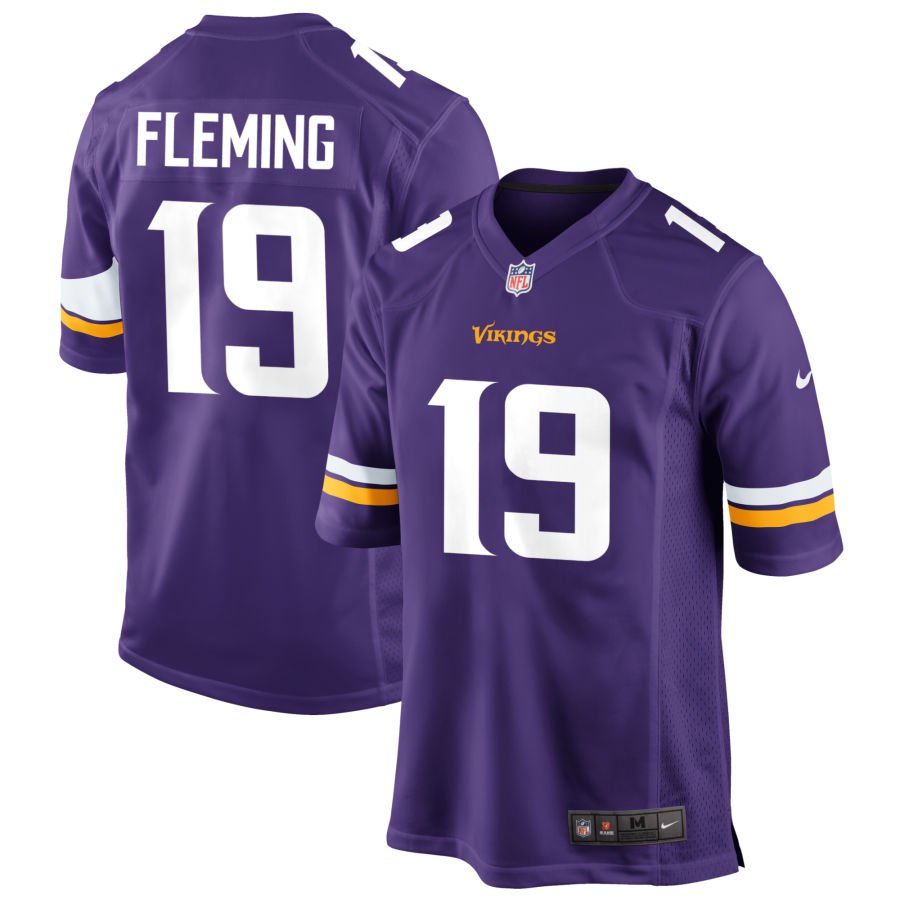 Dontae Fleming Men's Nike Purple Minnesota Vikings Custom Game Jersey