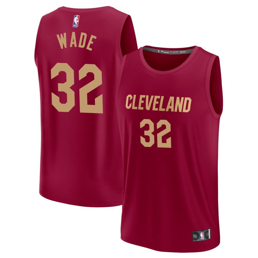 Dean Wade Youth Fanatics  Maroon Cleveland Cavaliers Fast Break Custom Jersey - Icon Edition