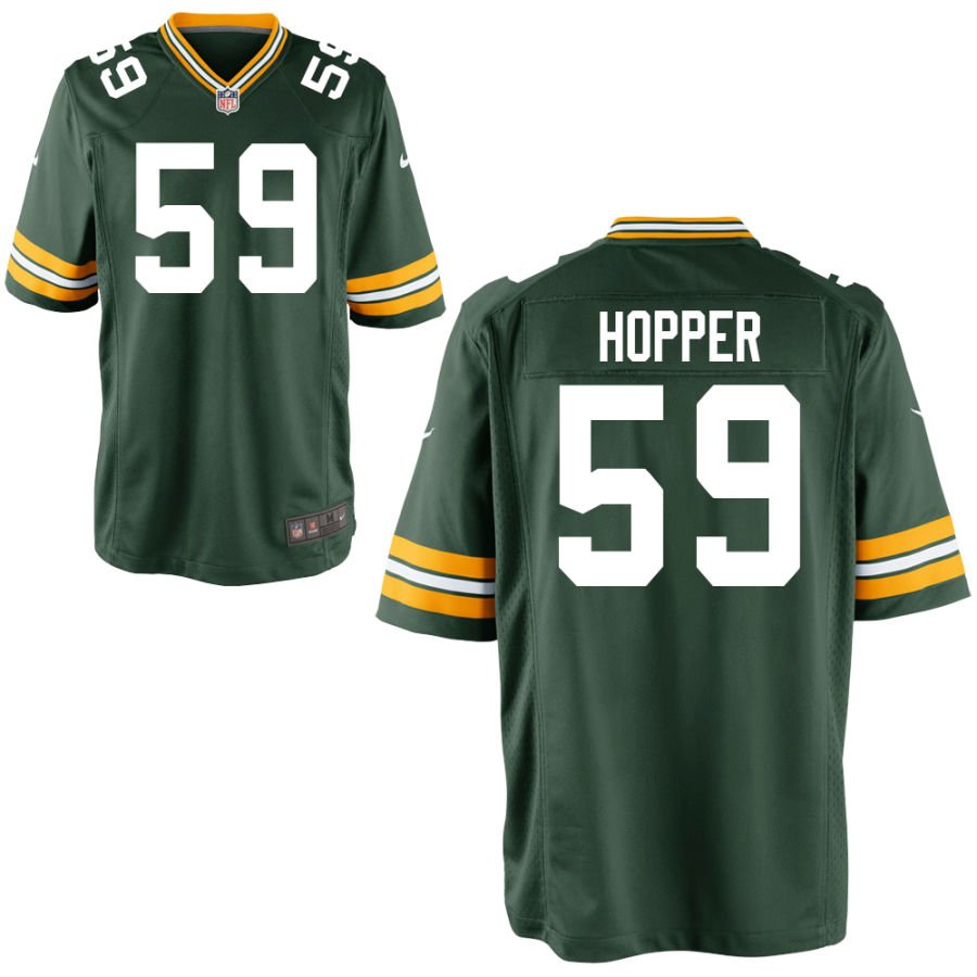 Ty'Ron Hopper Youth Nike Green Green Bay Packers Custom Game Jersey