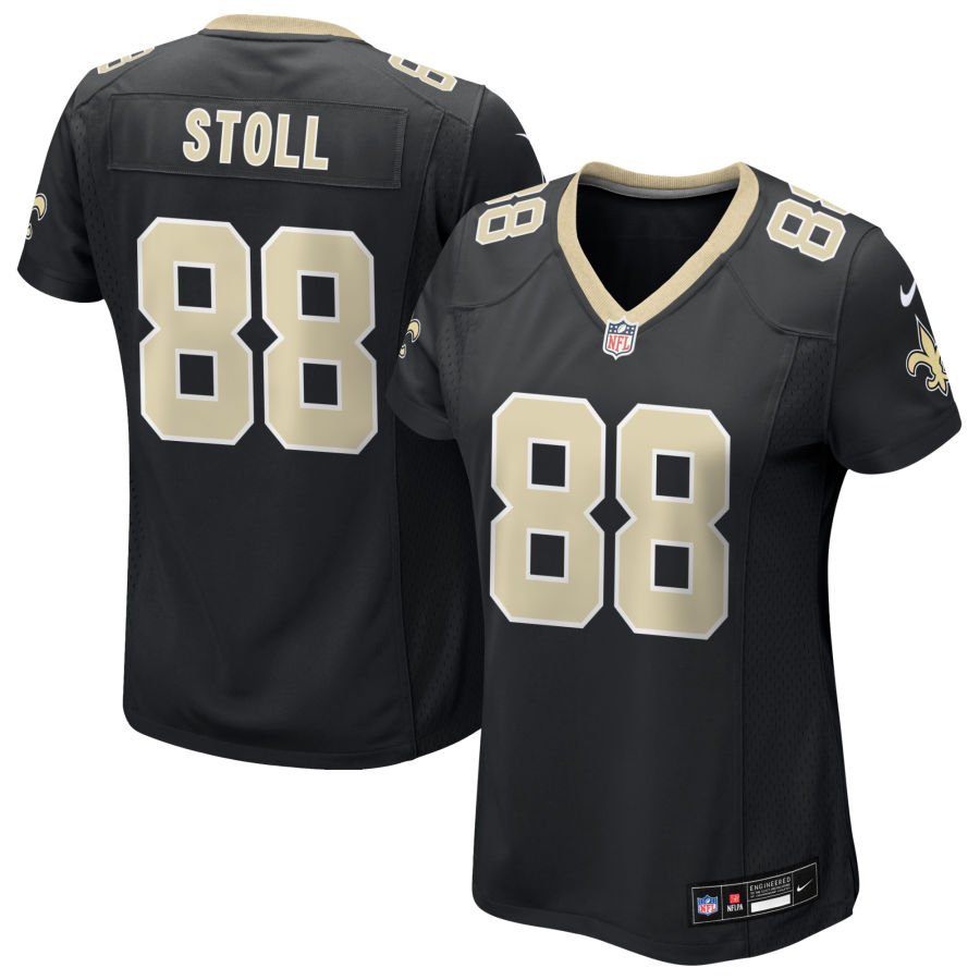Jack Stoll Women's Nike Black New Orleans Saints Custom Game Jersey