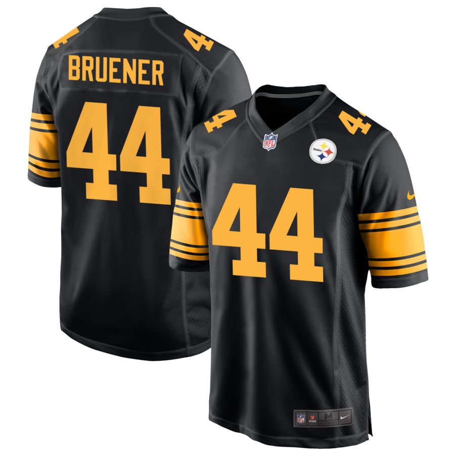 Carson Bruener Men's Nike  Black Pittsburgh Steelers Alternate Custom Game Jersey