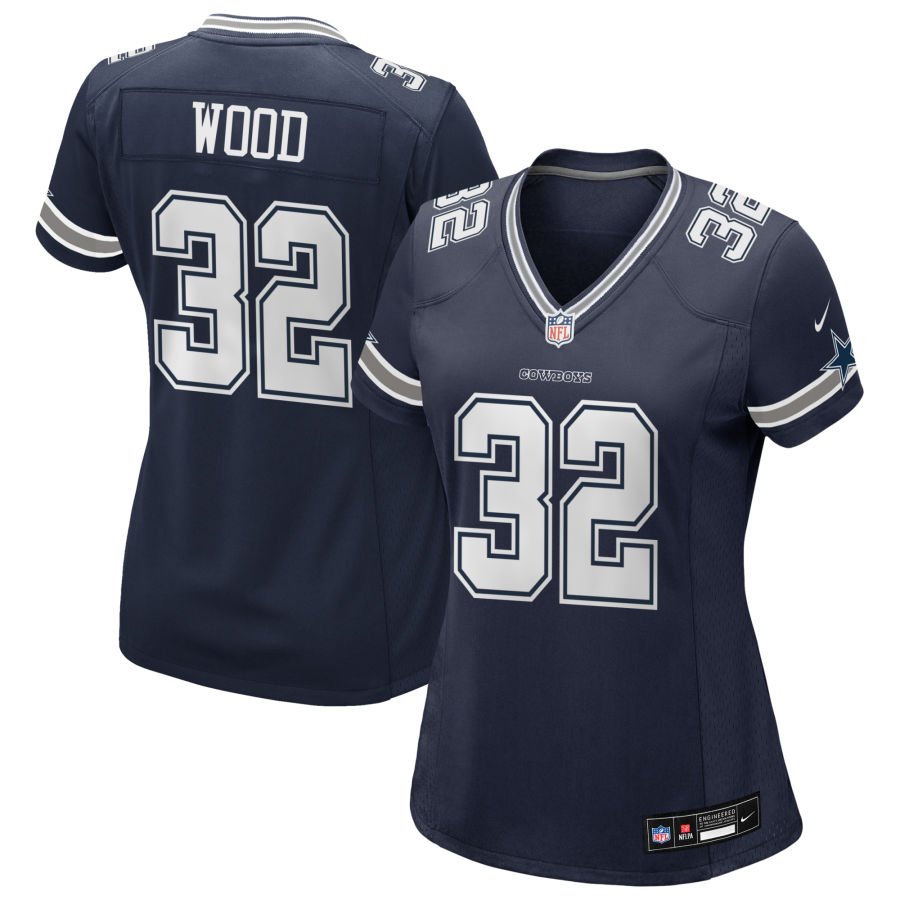 Julius Wood Women's Nike Navy Dallas Cowboys Custom Game Jersey