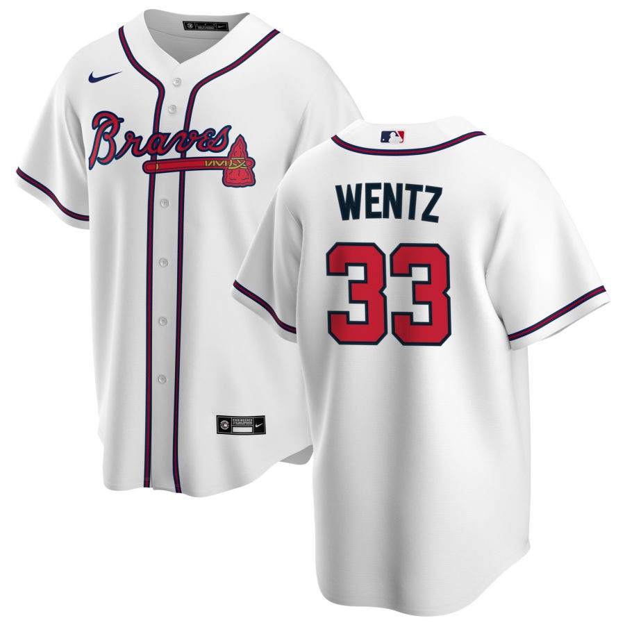 Ian Hamilton Men's Nike White Atlanta Braves Home Replica Custom Jersey