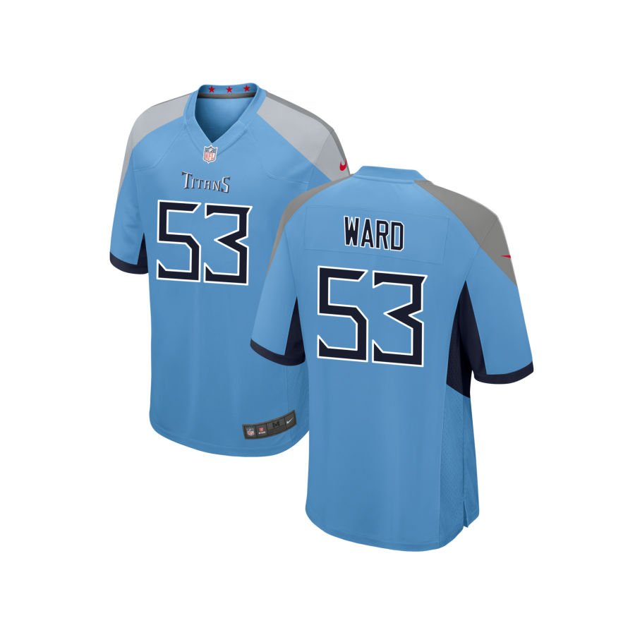 Jihad Ward Youth Nike Light Blue Tennessee Titans Alternate Custom Game Jersey
