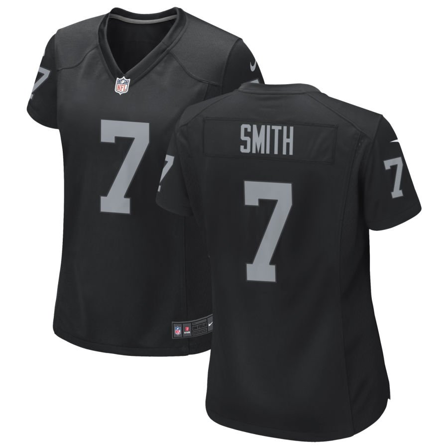 Geno Smith Women's Nike Black Las Vegas Raiders Custom Game Jersey