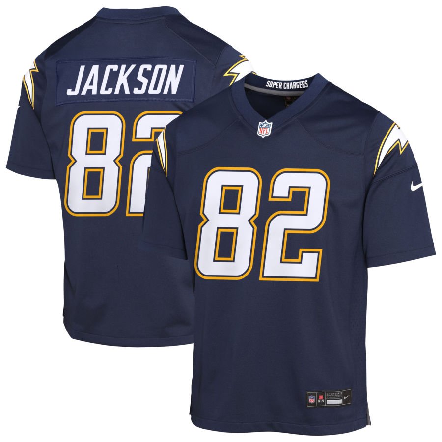 JaQuae Jackson Youth Nike Navy Los Angeles Chargers Alternate Super Chargers Game Custom Jersey