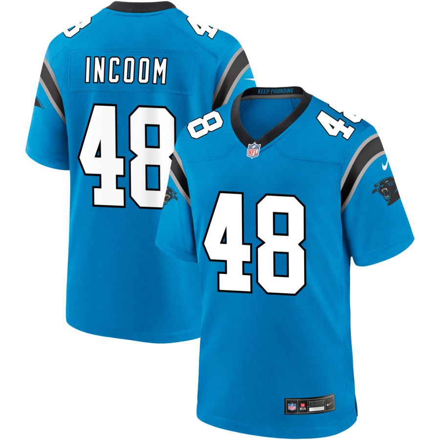 Thomas Incoom Men's Nike  Blue Carolina Panthers Alternate Custom Game Jersey