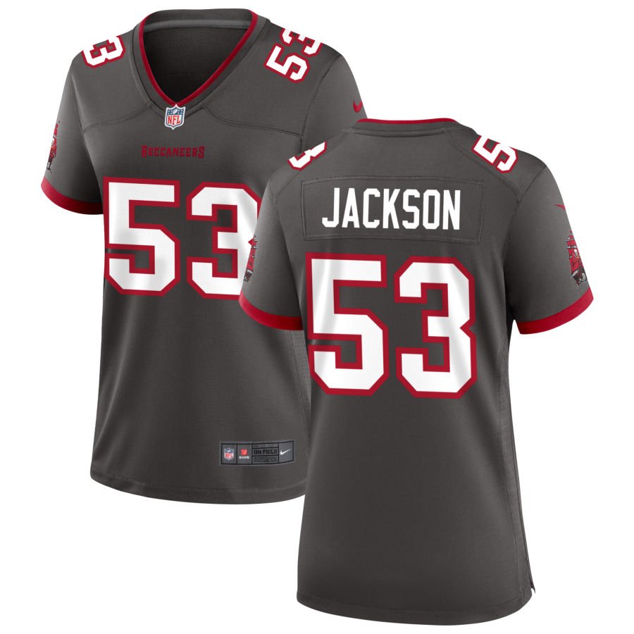 Nick Jackson Women's Nike Pewter Tampa Bay Buccaneers Alternate Custom Game Jersey