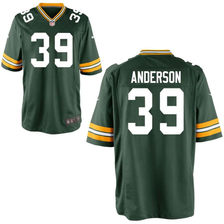 Zayne Anderson Youth Nike Green Green Bay Packers Custom Game Jersey