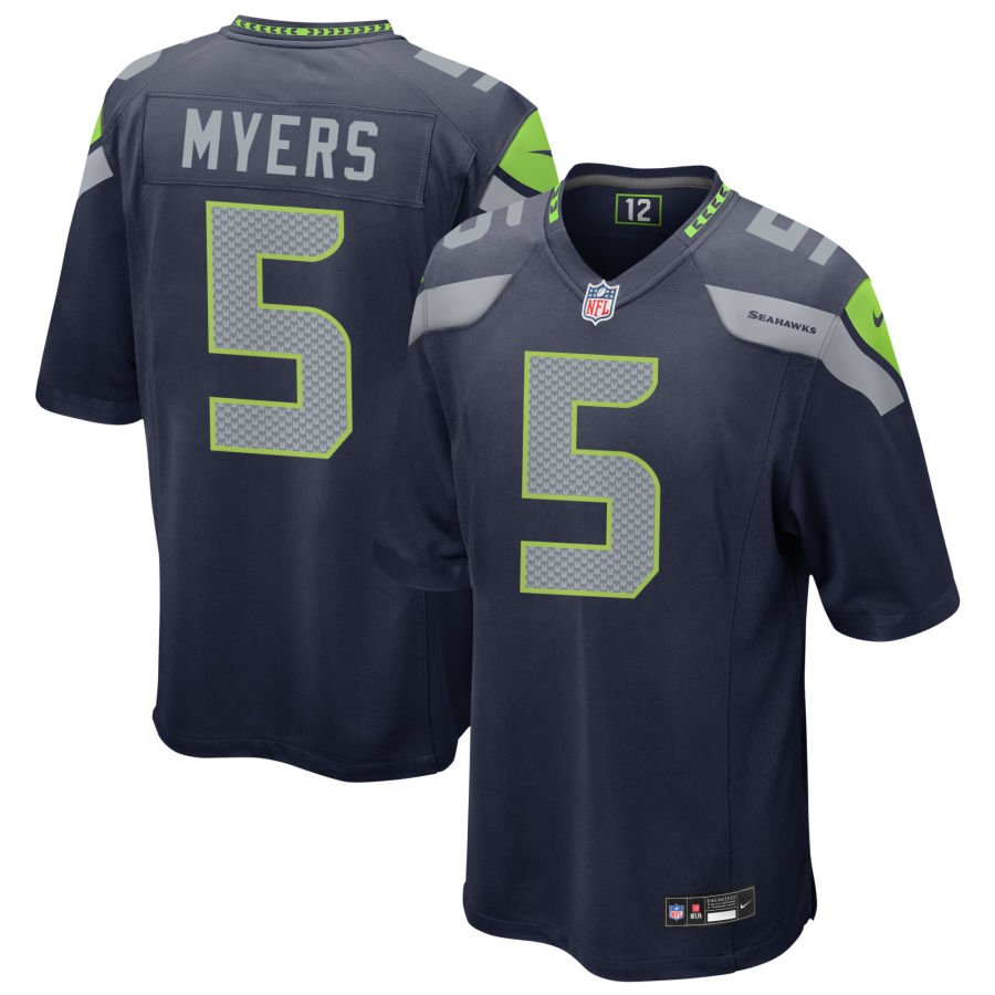 Jason Myers Men's Nike  College Navy Seattle Seahawks Custom Game Jersey