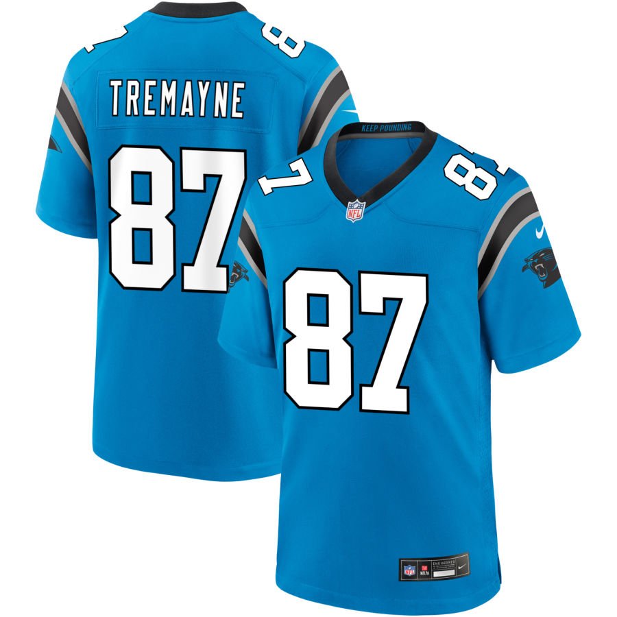 Brycen Tremayne Men's Nike  Blue Carolina Panthers Alternate Custom Game Jersey
