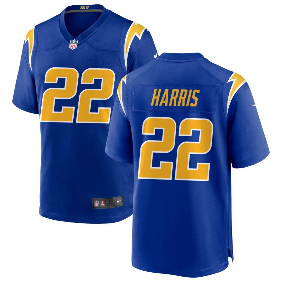 Najee Harris Men's Nike Royal Los Angeles Chargers Alternate Custom Game Jersey