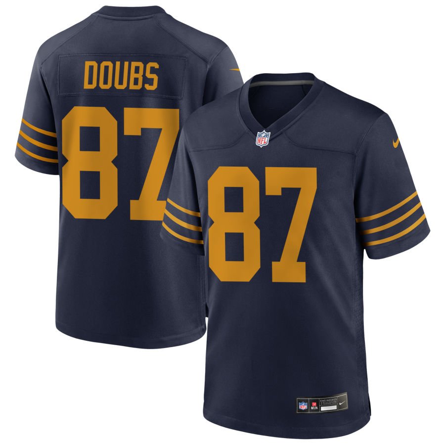 Romeo Doubs Men's Nike Navy Green Bay Packers The 1923 Classic Game Custom Jersey