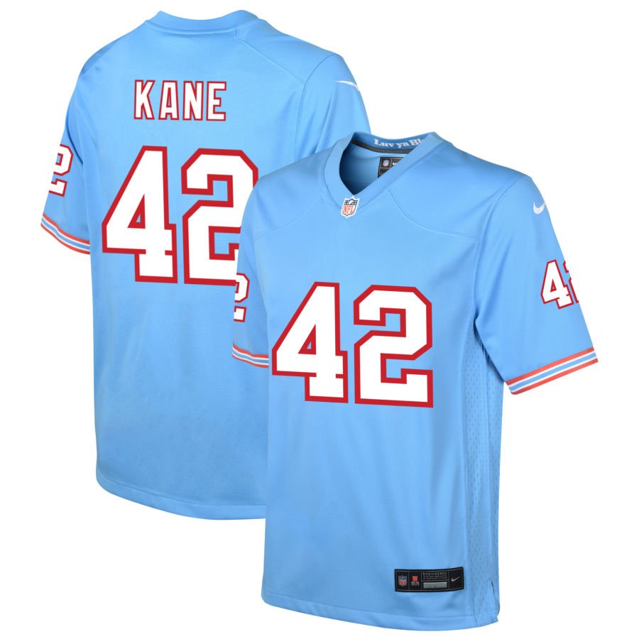 Chig Okonkwo Youth Nike Light Blue Tennessee Titans Oilers Throwback Custom Game Jersey