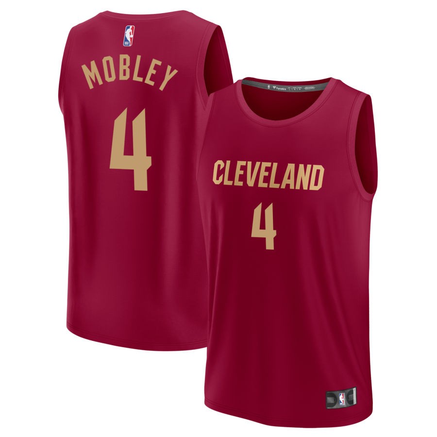 Evan Mobley Youth Fanatics  Maroon Cleveland Cavaliers Fast Break Custom Jersey - Icon Edition